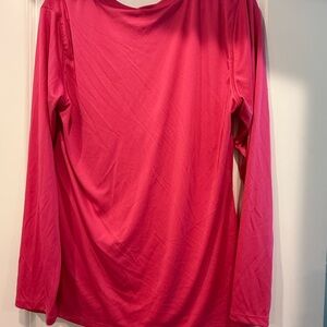 Hanes Sport Fuchsia Long Sleeve Shirt